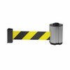 Rubbermaid Commercial Cone Barricade System Replacement Belt Cassette, 7 ft, Yellow/Black/Silver FG6287L10000